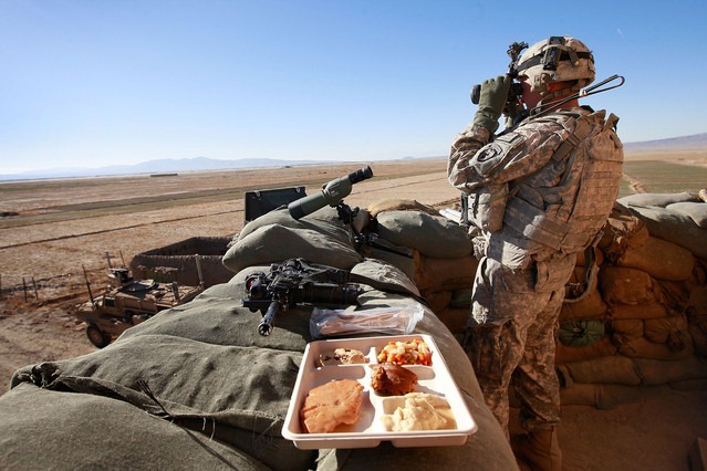 deployed soldier on Thanksgiving