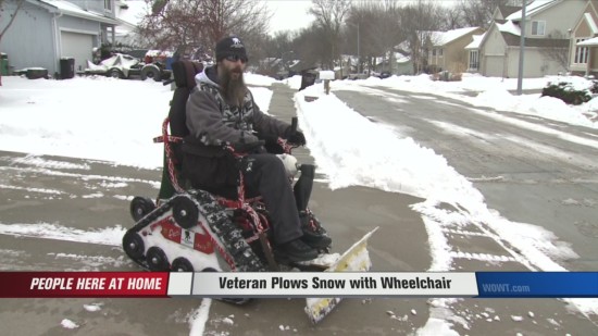 Disabled Veteran Snow Plow Photo - The SITREP Military Blog