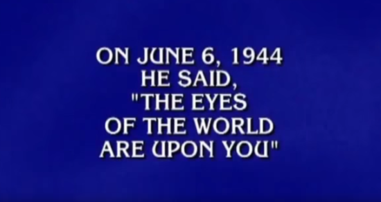 THIS MILITARY-DIPPED FINAL JEOPARDY! QUESTION - THE SITREP MILITARY BLOG