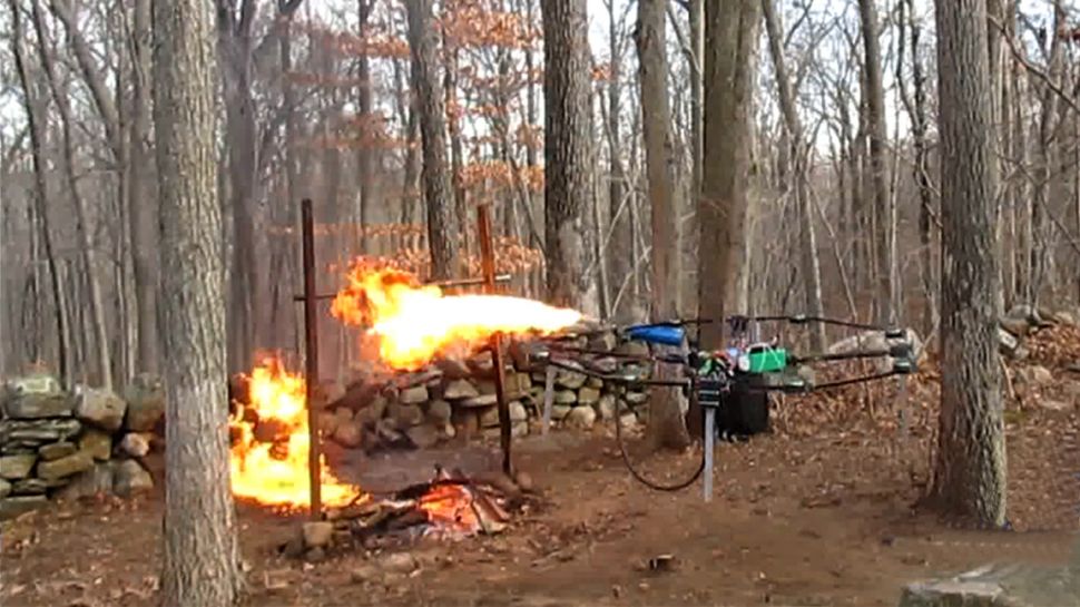 Flamethrowers Drone Image - The SITREP Military Blog
