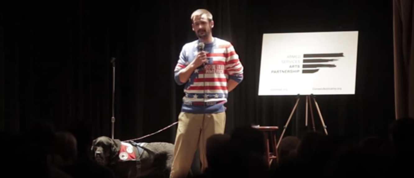 WATCH A MARINE AND HIS SERVICE DOG PERFORM STANDUP COMEDY - THE SITREP MILITARY BLOG