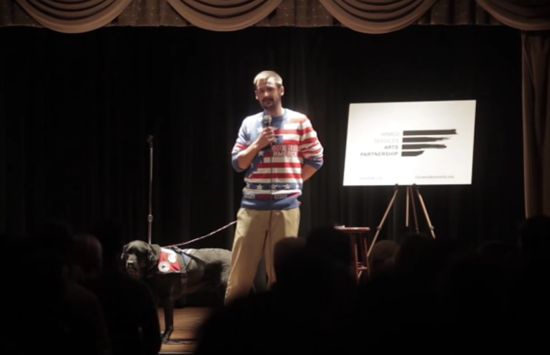 WATCH A MARINE AND HIS SERVICE DOG PERFORM STANDUP COMEDY - THE SITREP MILITARY BLOG