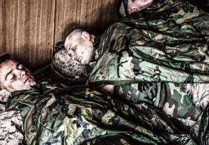 soldiers sleeping