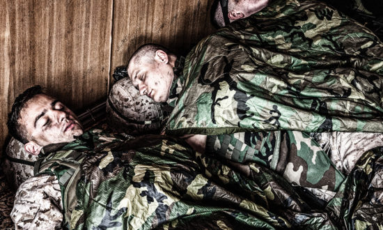 soldiers sleeping